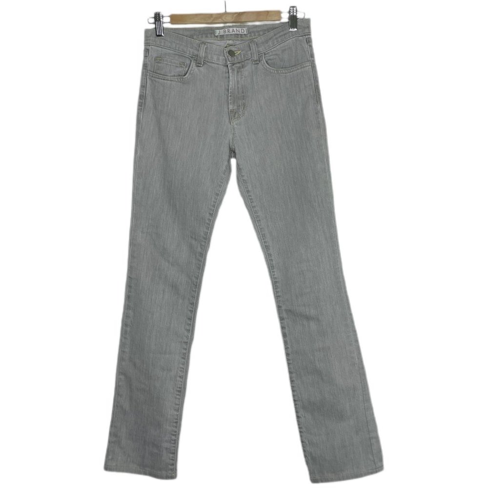 J BRAND 814 Mid-Rise Cigarette Jeans in Gray | Size 27